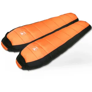 -15°C Double Camping Sleeping Bag Combo Twin Thermal Tent Hiking Winter Compact