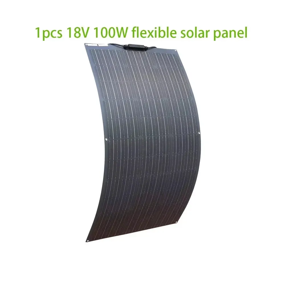100W 200W 300W 400W Solar Panel Kit or 18V Flexible Mono Photovoltaic Solar Plate Power 12V 24V Camping Car Solar Panels
