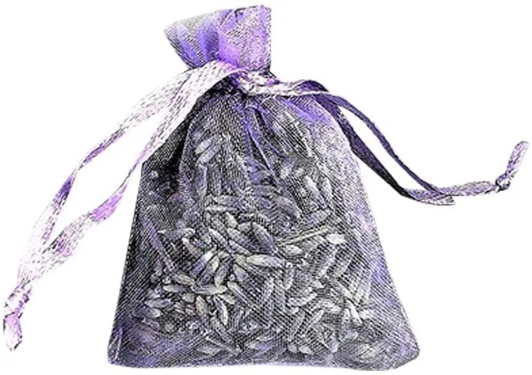 12 Hand Made Bags of Dried Lavender, by The Home of Lavender Fresh Dried Lavender Bag Moths Protection for Closet and Drawers Natural Air Purifying Luggage Freshener