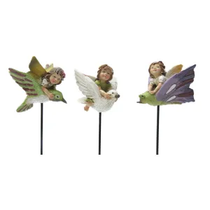 13" Fairy Statue - Fairy Garden Stakes (Set of 3)