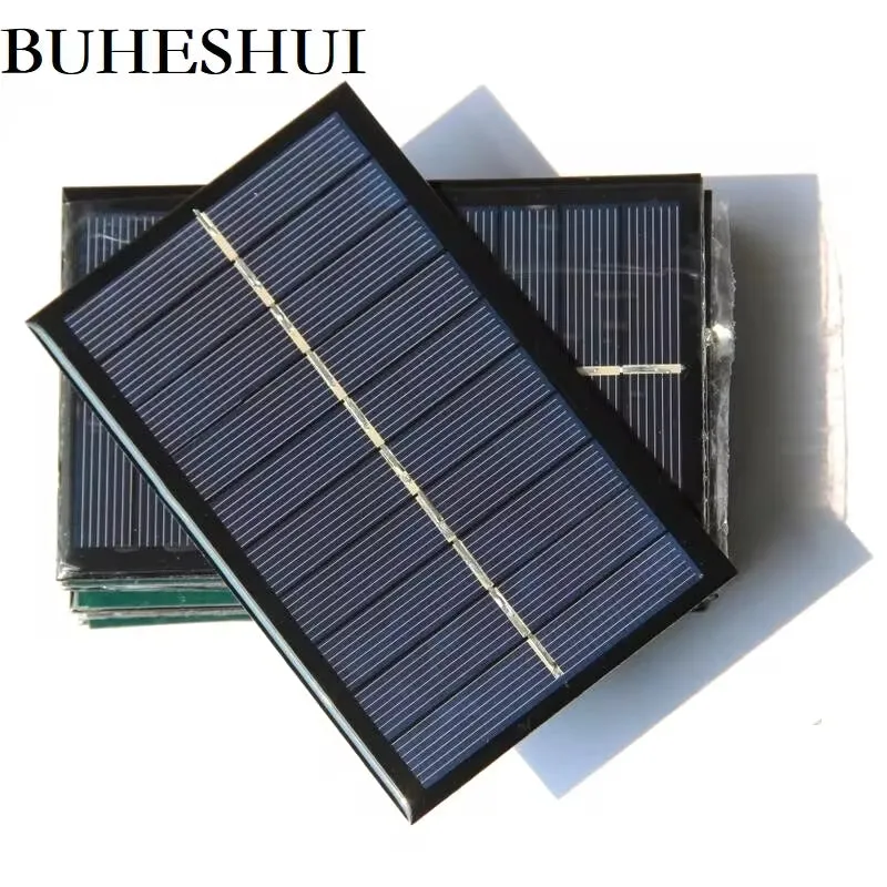 1.4W 5V 280MA Mini Solar Cell Module Polycrystalline Solar Panel Charger for 3.7V Battery 122*77MM Wholesale 500Pcs