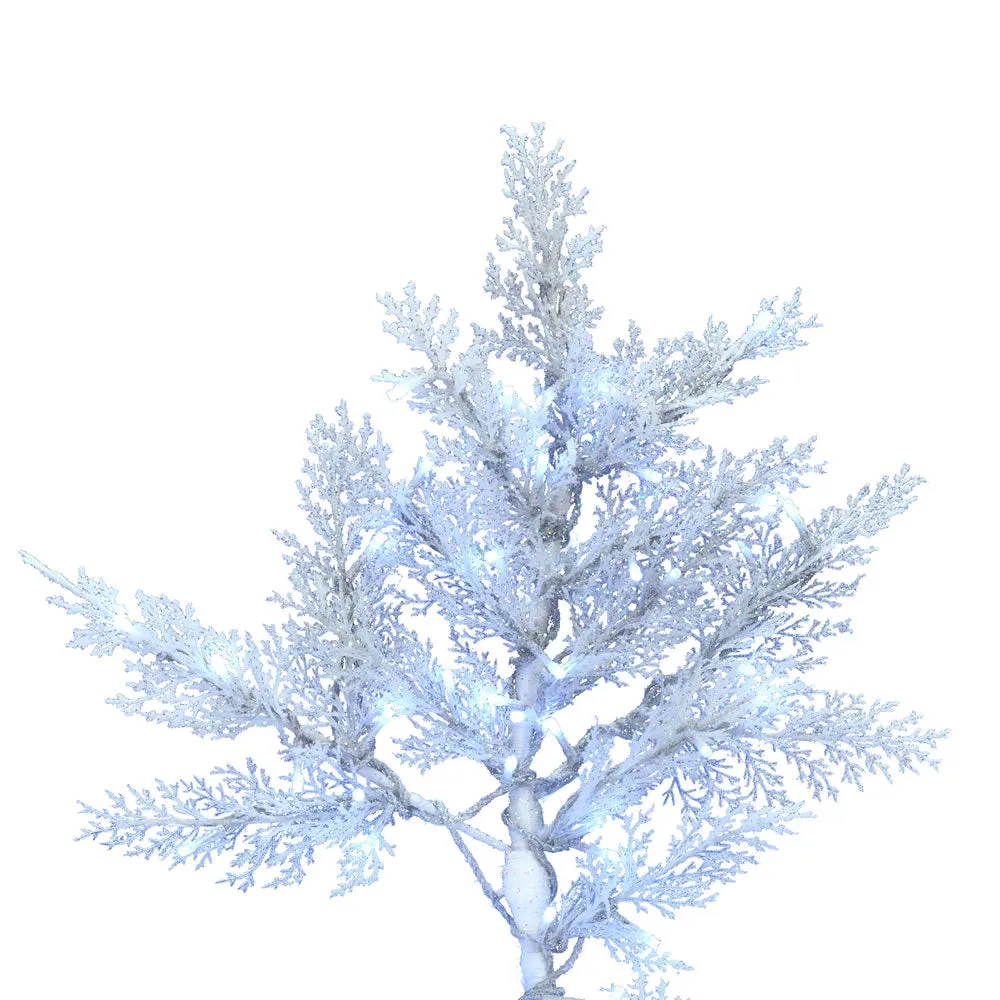 14'x74" Artificial Xmas Tree Low Voltage LED Pure White Wide Angle 3mm Light