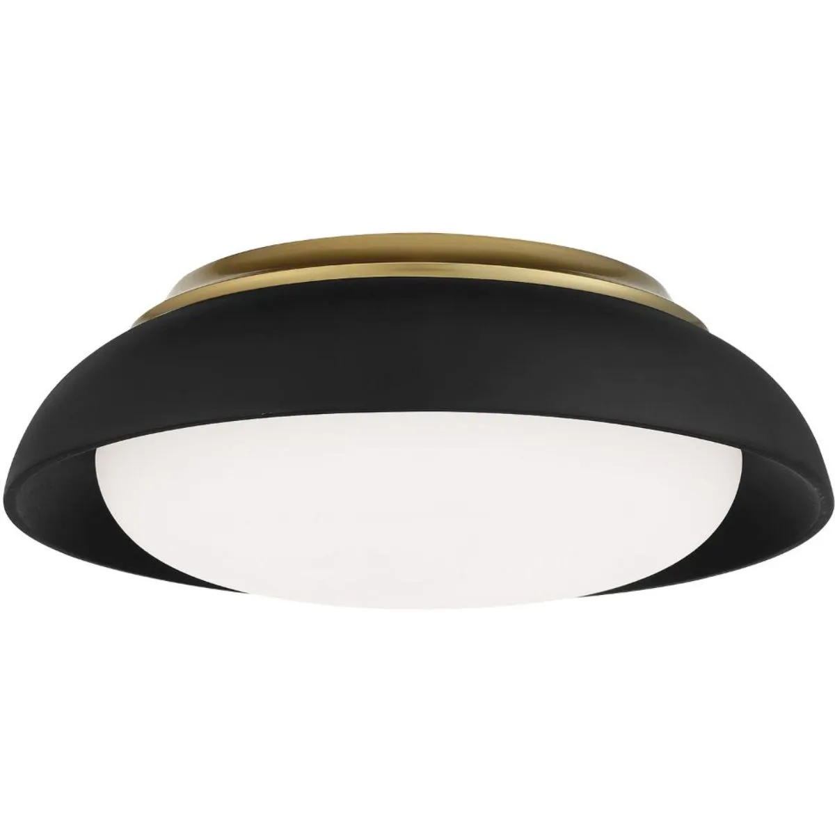 15 in. LED Flush Mount Light Black finish