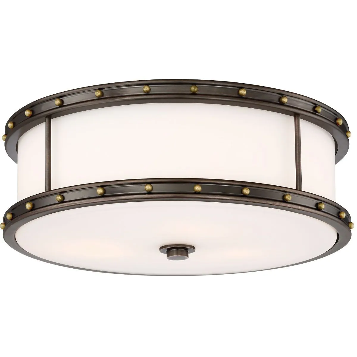16 in. LED Flush Mount Light Bronze & Gold finish