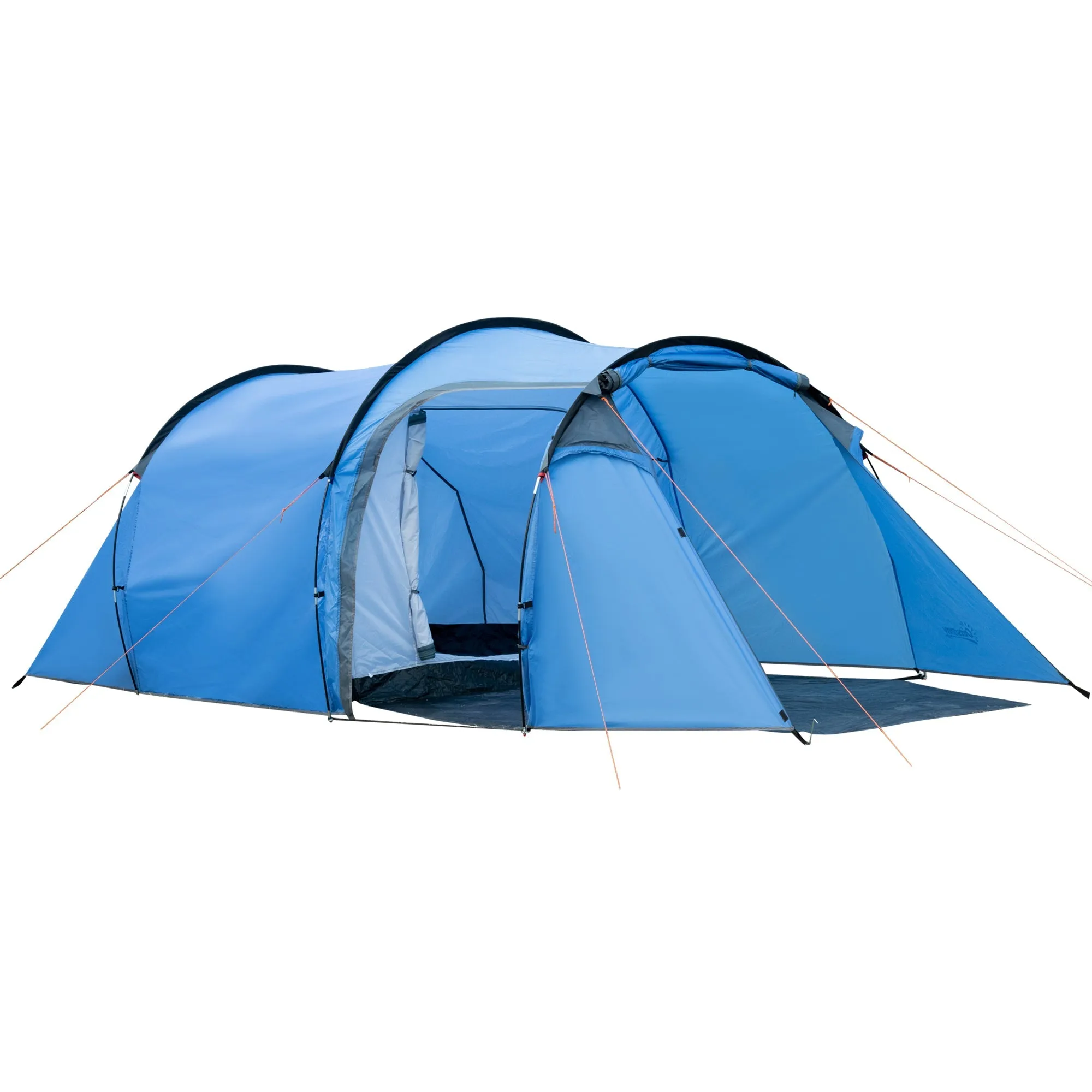 2-3 Man Tunnel TentsWith Vestibule Camping Tent Porch Air Vents Rainfly Weather-Resistant Shelter Fishing Hiking Festival Shelter Home