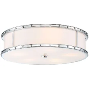 20 in. LED Flush Mount Light 3000K Chrome finish
