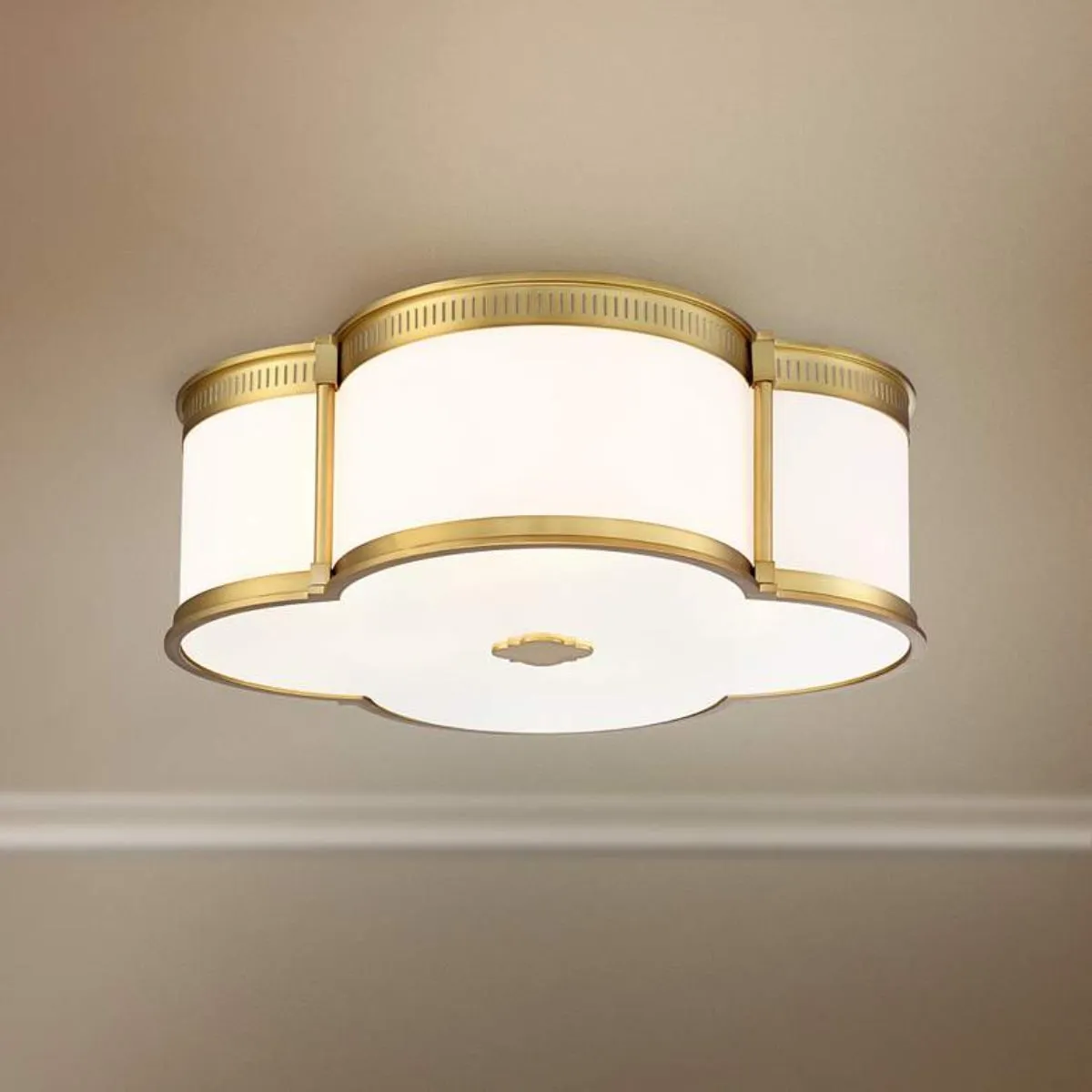 22 in. LED Flush Mount Light Gold finish