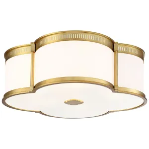 22 in. LED Flush Mount Light Gold finish