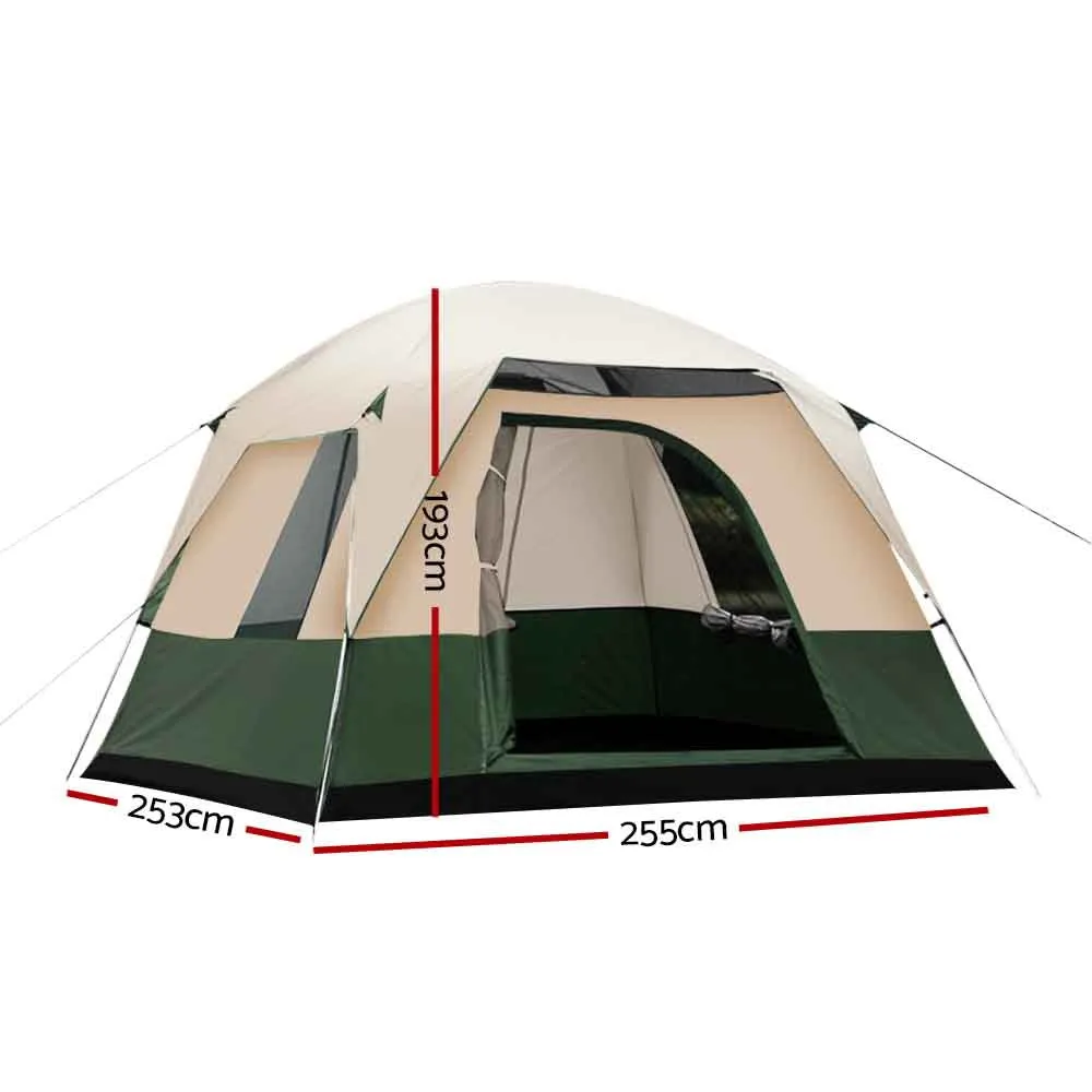 4-Person Waterproof UV Camping Tent with Storage - Weisshorn