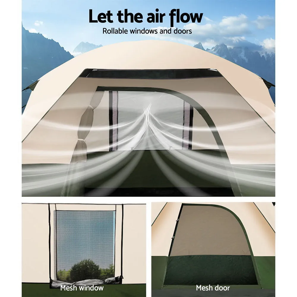 4-Person Waterproof UV Camping Tent with Storage - Weisshorn