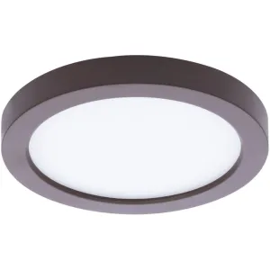 5 in. LED Outdoor Flush Mount 3500K Bronze Finish