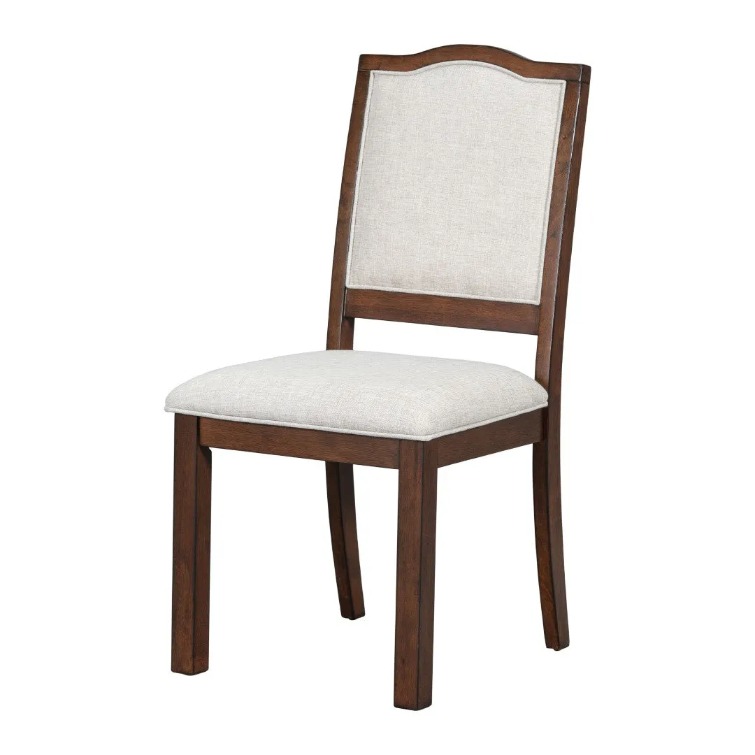 6-Piece Extendable Wood Dining Table Set, 60-78", Cherry Finish, Includes 4 Chairs, Bench - Seats 6