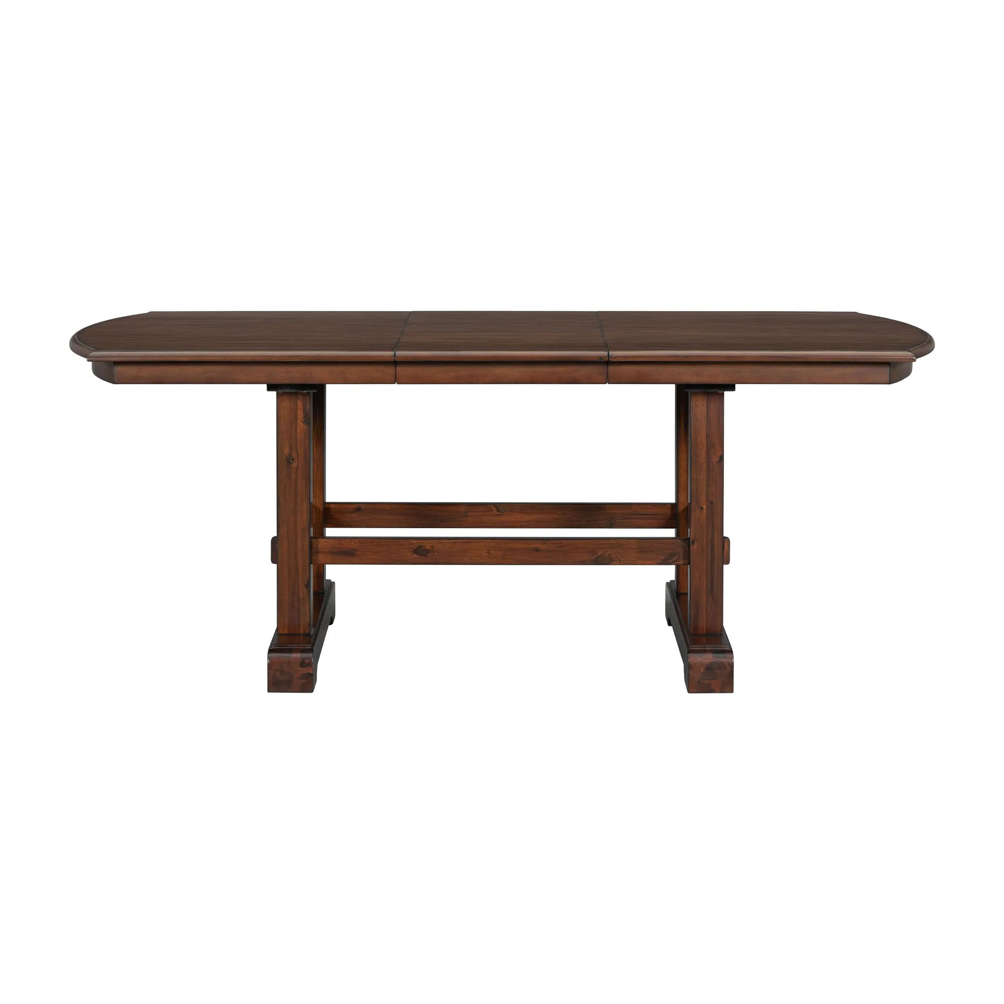 6-Piece Extendable Wood Dining Table Set, 60-78", Cherry Finish, Includes 4 Chairs, Bench - Seats 6