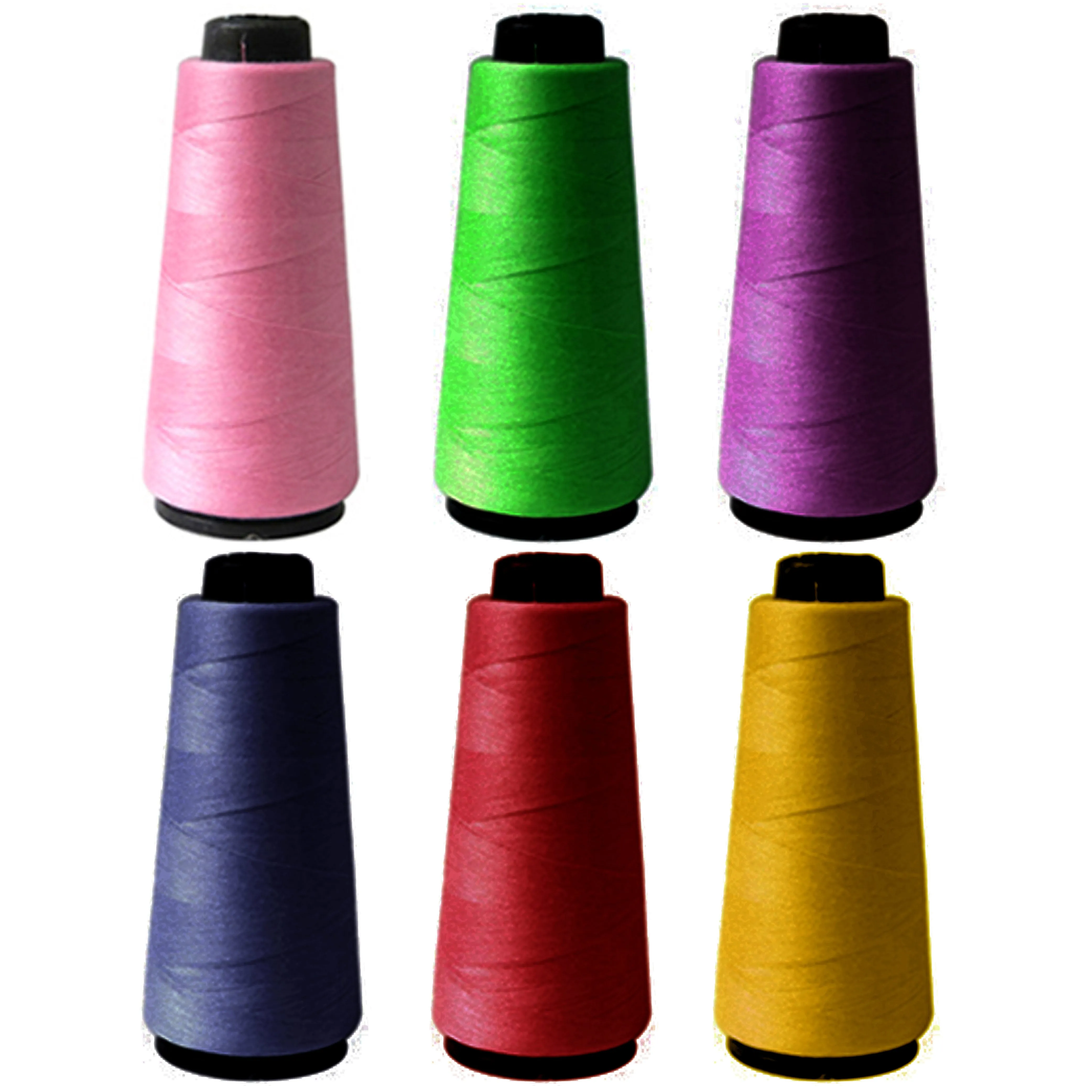 6 Spools Bright Colors Sewing Thread 1000 Meters 3280 Feet Sew Fabric Upholstery