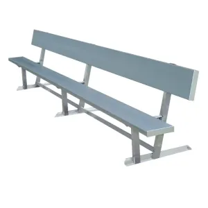 Aluminum Bench 24 Feet with back Team Player - Model TPB24WB