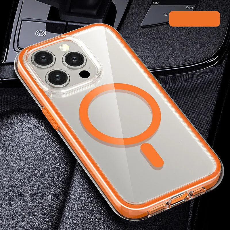 Anti-val Transparant Magnetisch Telefoonhoesje voor iPhone