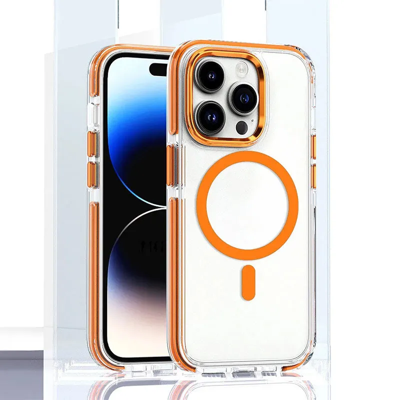 Anti-val Transparant Magnetisch Telefoonhoesje voor iPhone