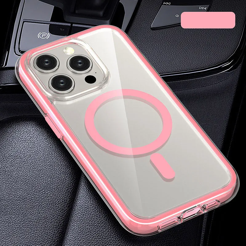 Anti-val Transparant Magnetisch Telefoonhoesje voor iPhone
