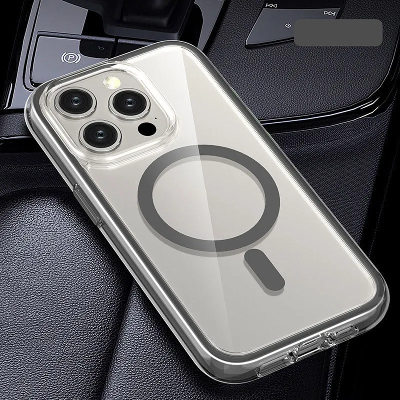 Anti-val Transparant Magnetisch Telefoonhoesje voor iPhone