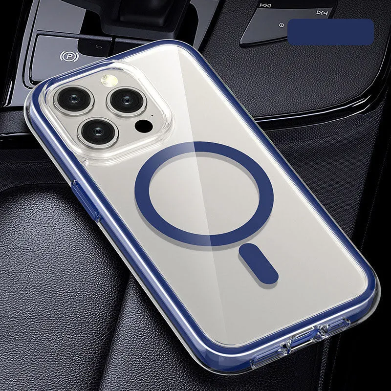 Anti-val Transparant Magnetisch Telefoonhoesje voor iPhone
