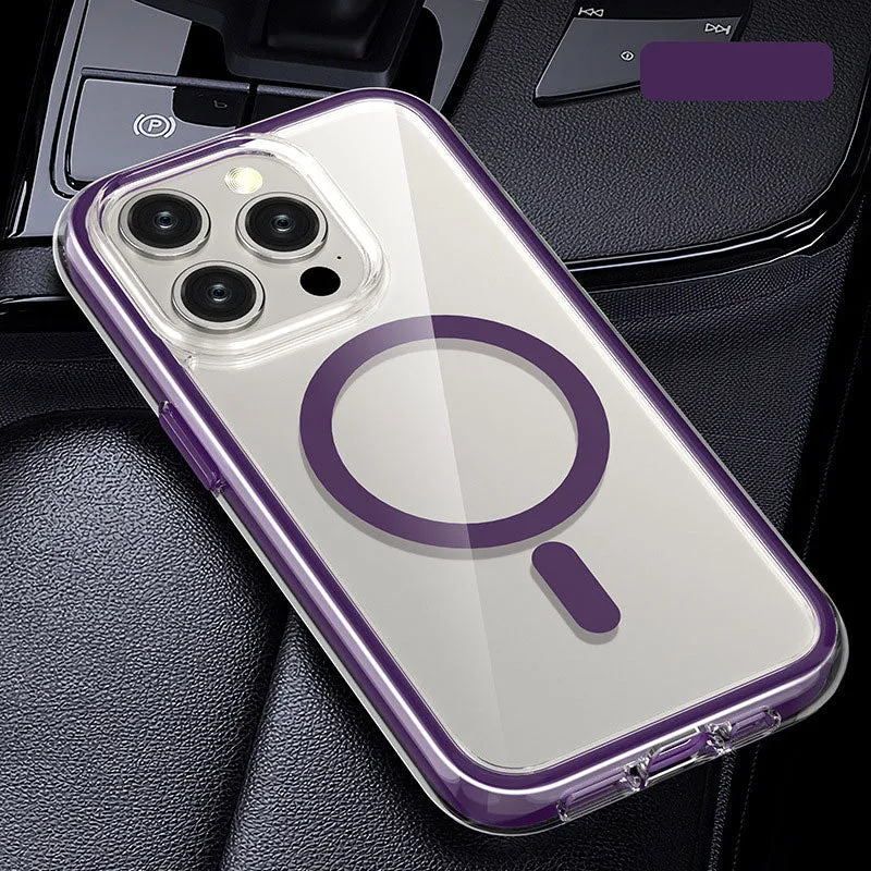Anti-val Transparant Magnetisch Telefoonhoesje voor iPhone