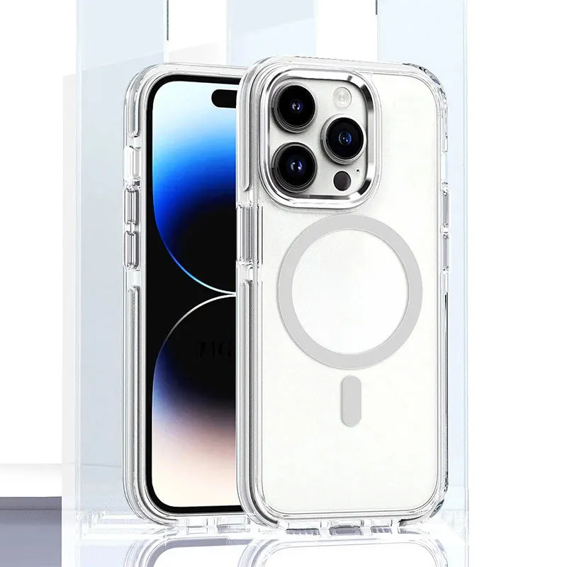 Anti-val Transparant Magnetisch Telefoonhoesje voor iPhone