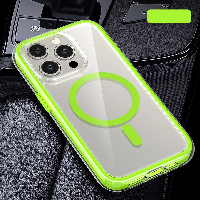 Anti-val Transparant Magnetisch Telefoonhoesje voor iPhone