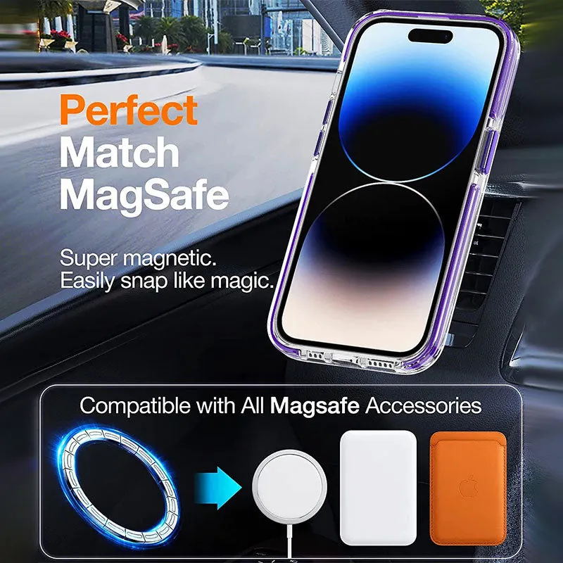 Anti-val Transparant Magnetisch Telefoonhoesje voor iPhone