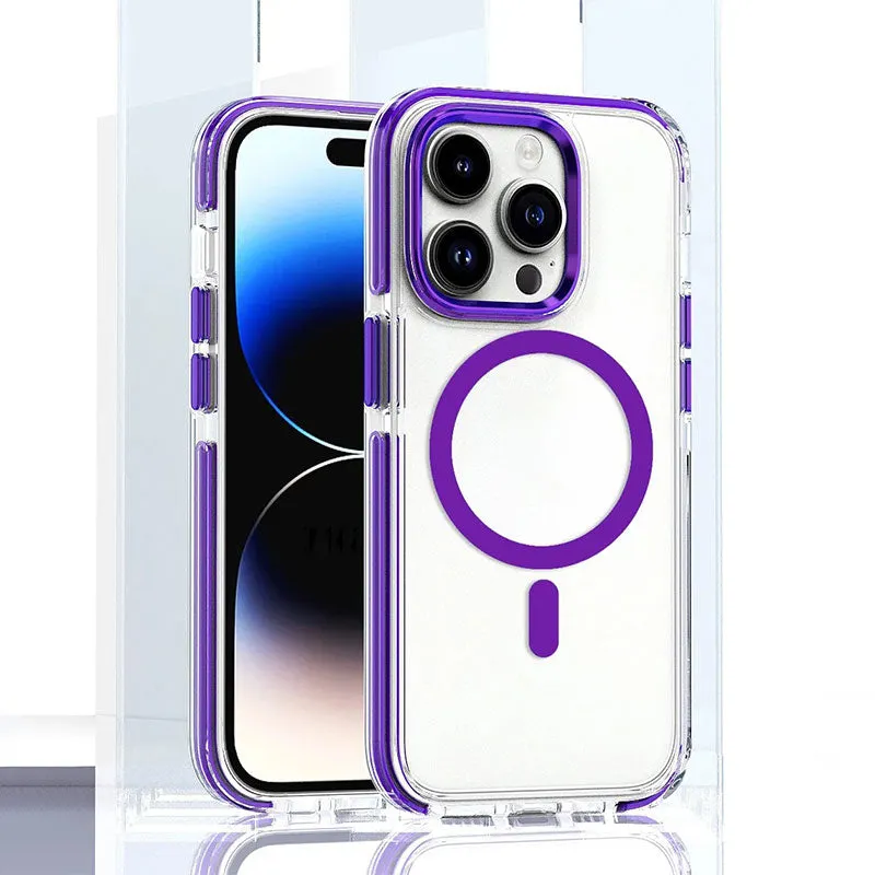 Anti-val Transparant Magnetisch Telefoonhoesje voor iPhone
