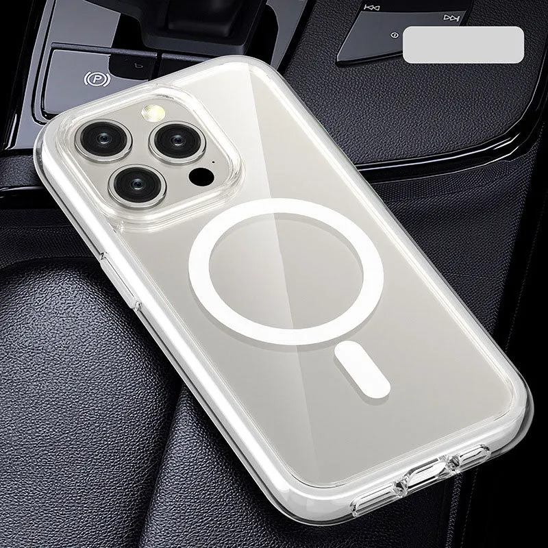 Anti-val Transparant Magnetisch Telefoonhoesje voor iPhone