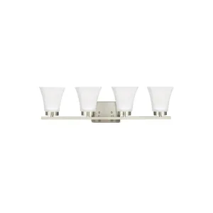 Bayfield 28 in. 4 Lights LED Vanity Light Nickel Finish