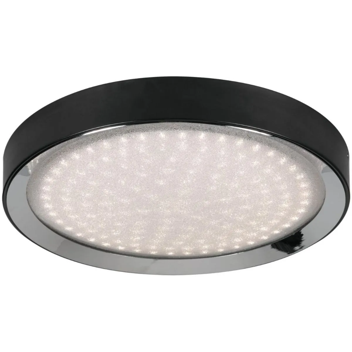 Belle 16 in. LED Flush Mount Light Selectable CCT Black finish