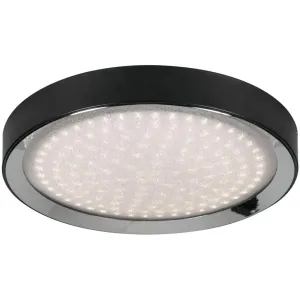 Belle 16 in. LED Flush Mount Light Selectable CCT Black finish