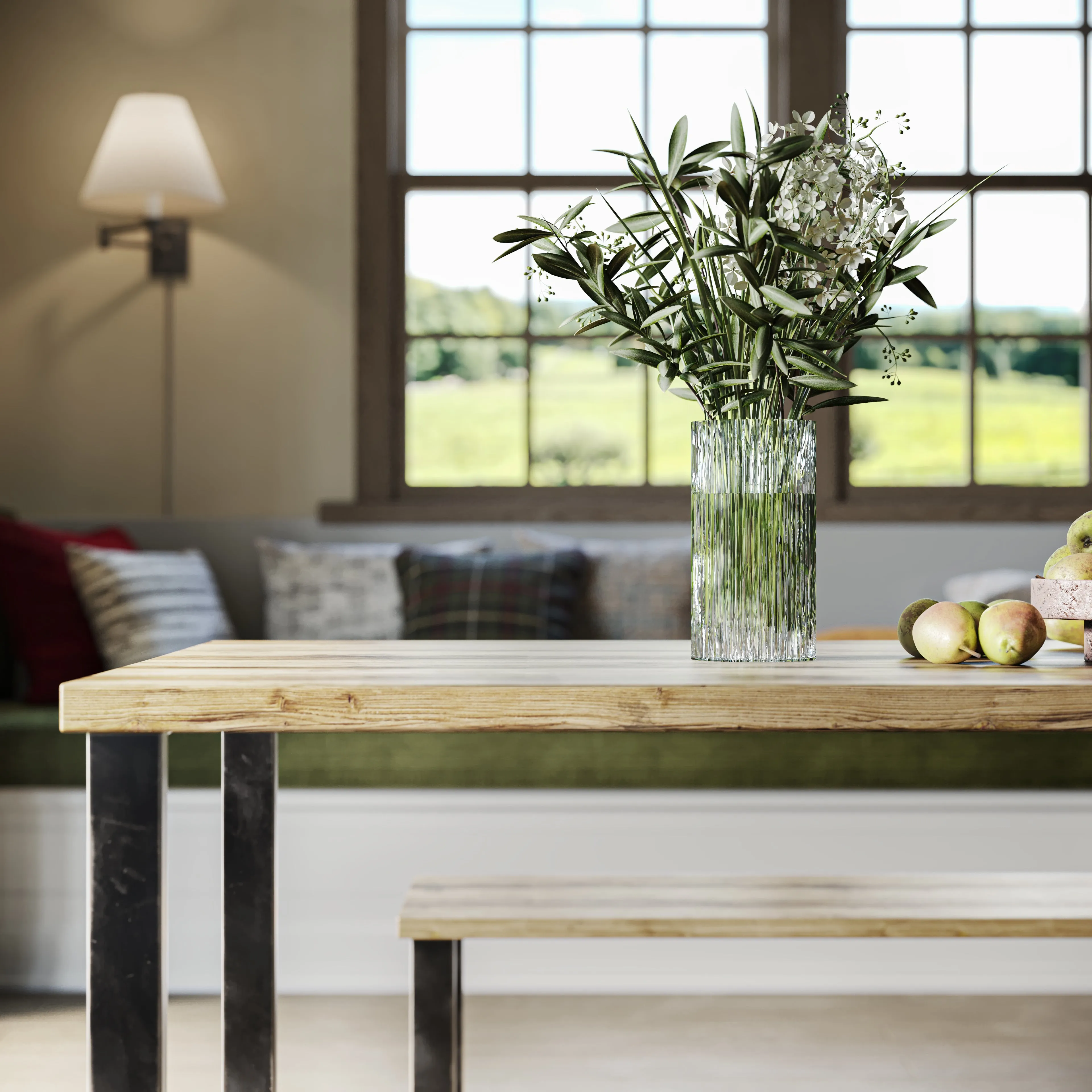 Bench Nº 1 - Gun Metal / Pine