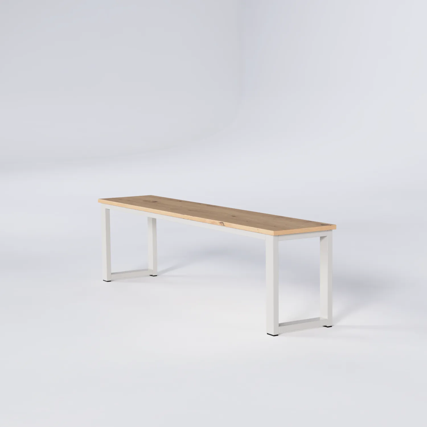 Bench Nº 1 - Silk Grey / Solid Oak