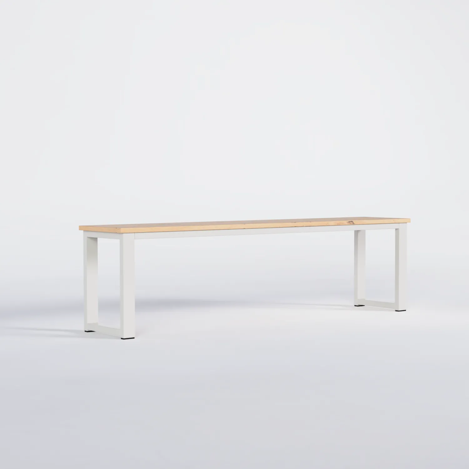 Bench Nº 1 - Silk Grey / Solid Oak
