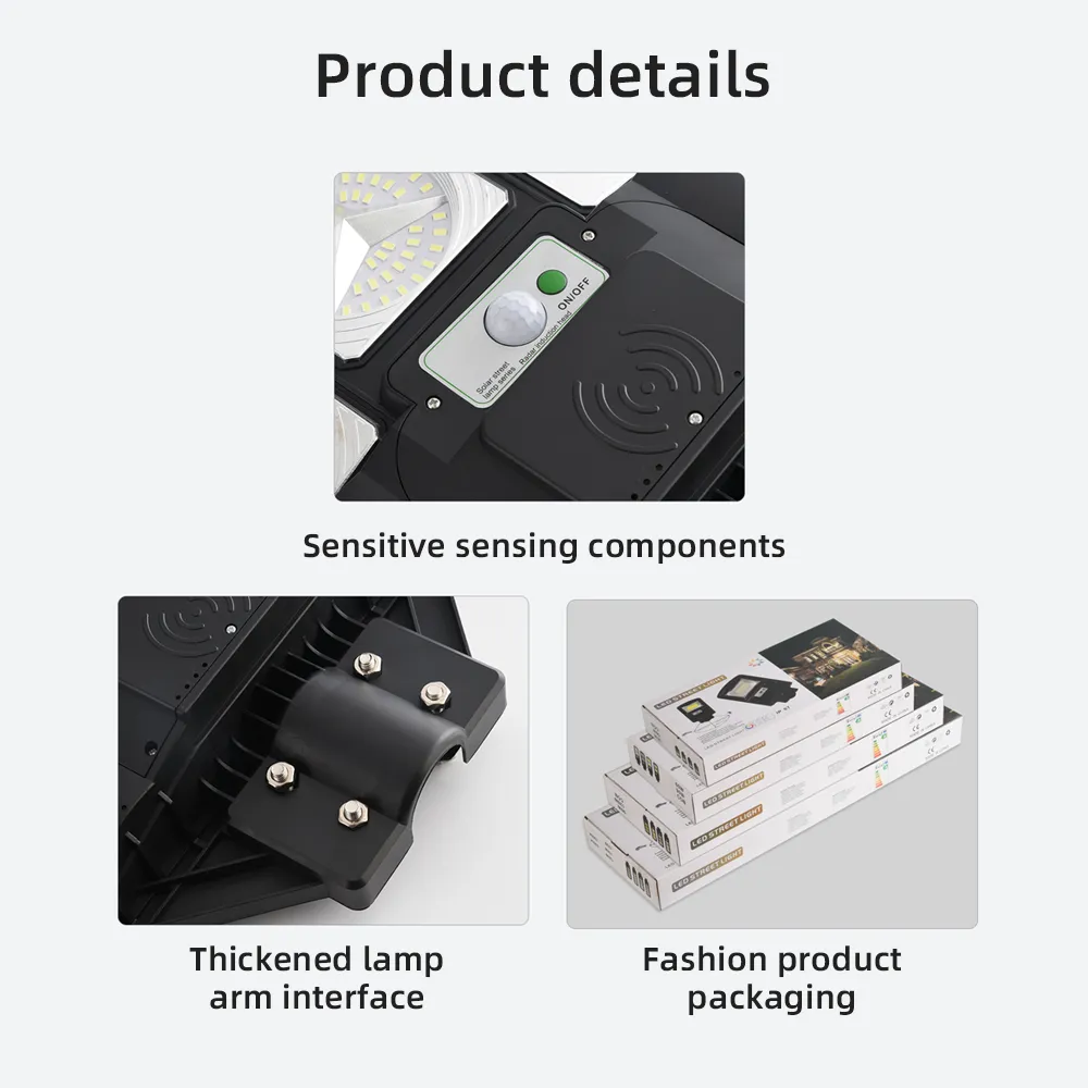 BigM 1200W Brightest Solar Street Lights for Commercial Parking lots