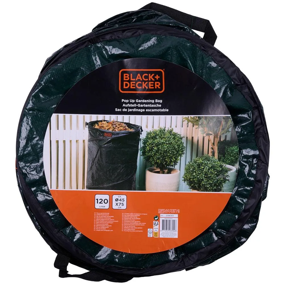 Black   Decker Pop-Up Garden Waste Bag | 120L
