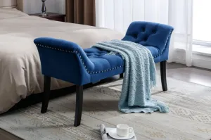 Blue Velvet Bench- Model #818