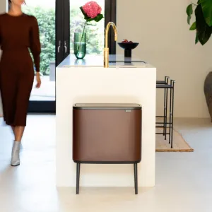 Bo Touch Bin 11   23L - Mineral Cosy Brown NEW