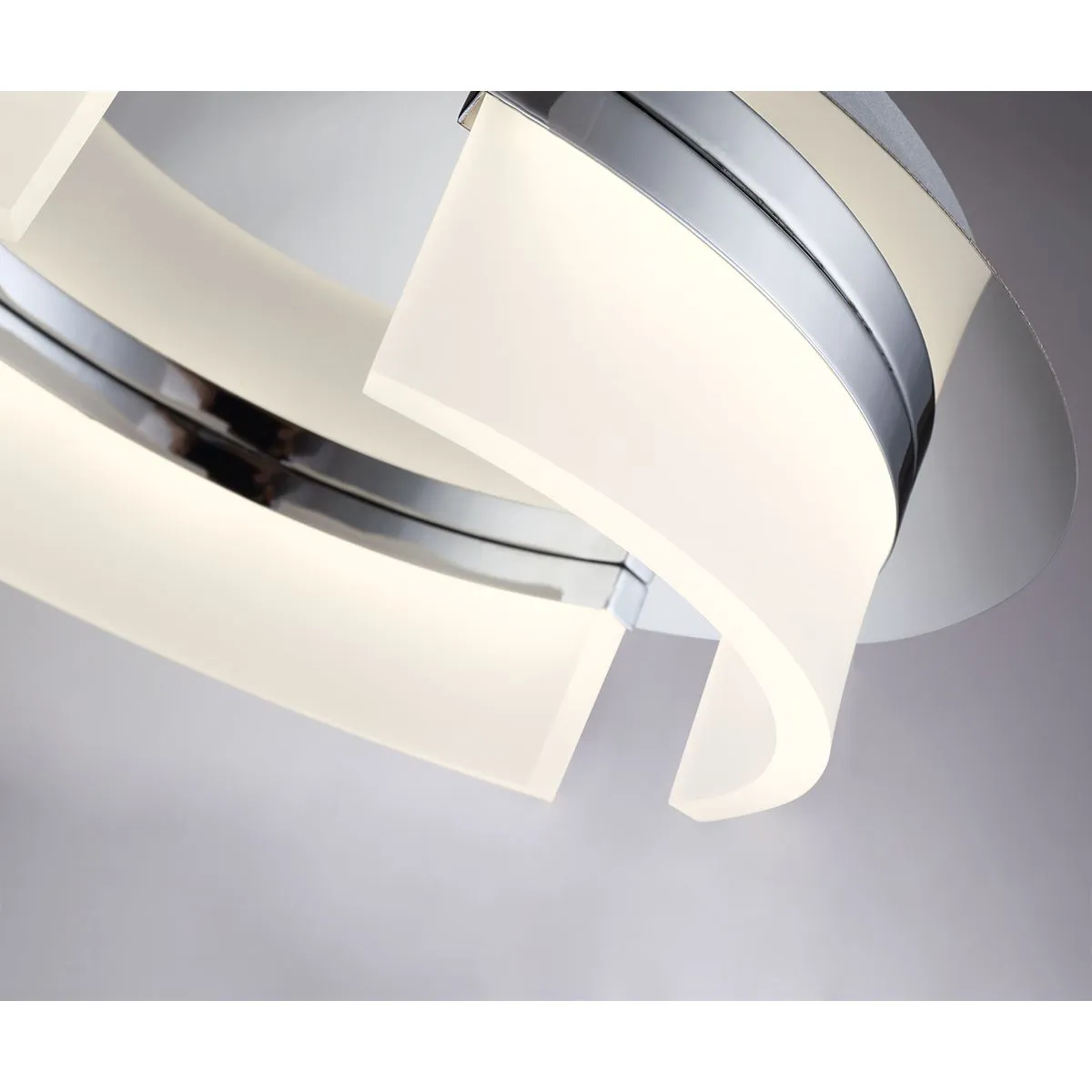 Bria 3 Lights 15 in. LED Flush Mount Light Chrome Finish