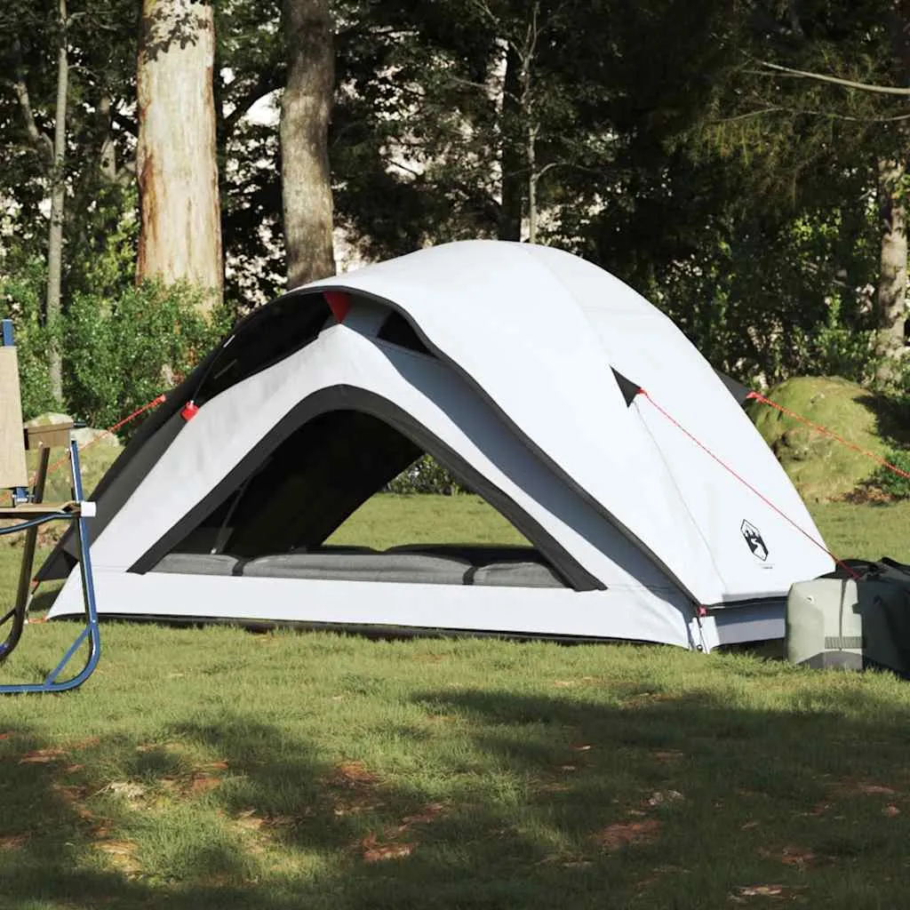 Camping Tent 1-Person White Blackout Fabric Waterproof