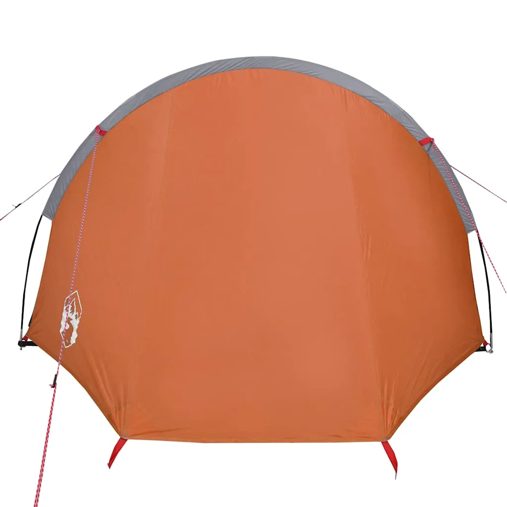 Camping Tent Tunnel 4-Person Orange Waterproof