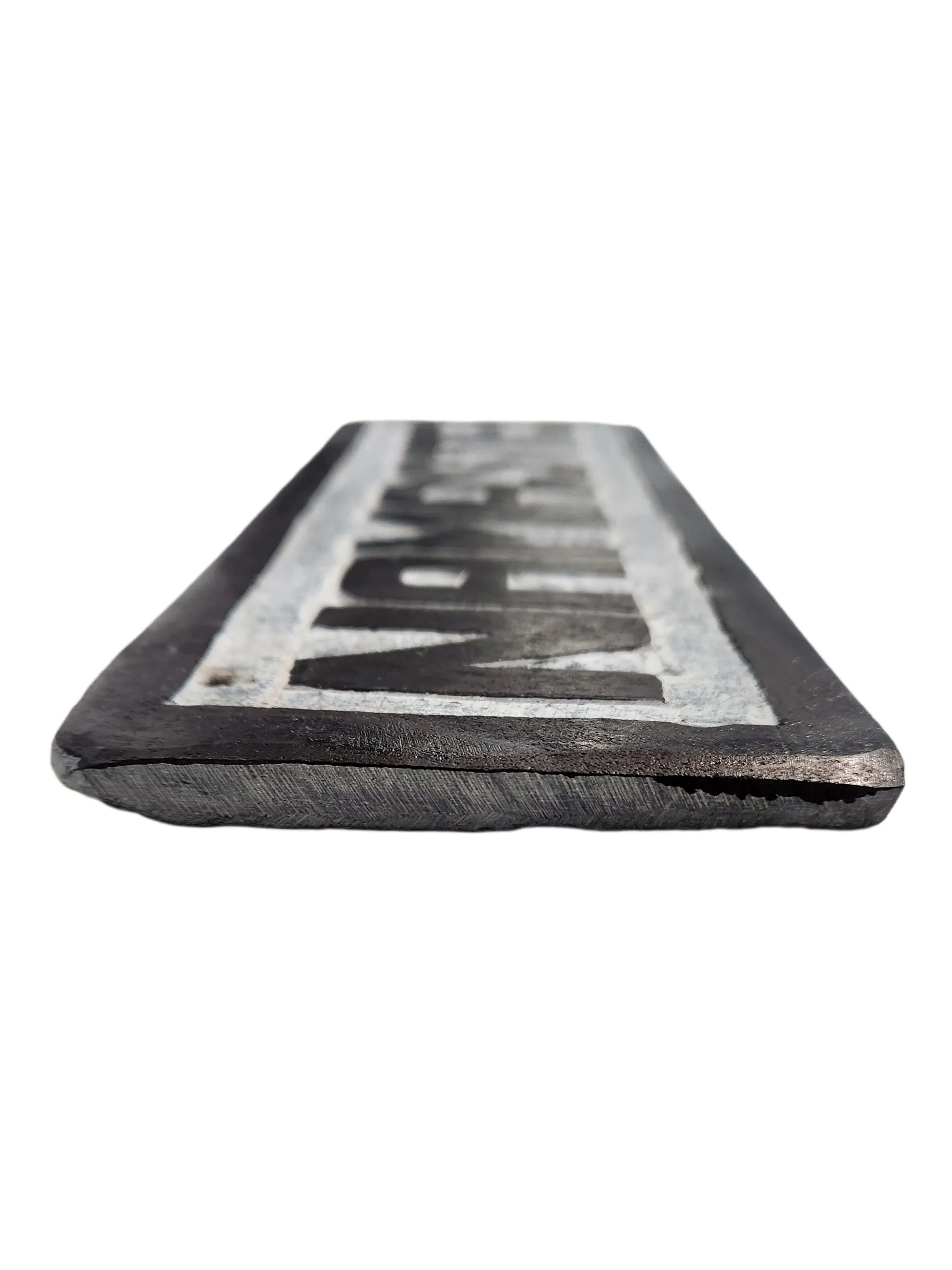 Carved Stone Wall Plaque "Namaste"
