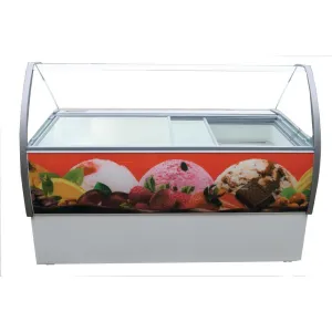 CK646 Crystal Venus Elegante 13 Pan Ice Cream Display Counter VenusEle56