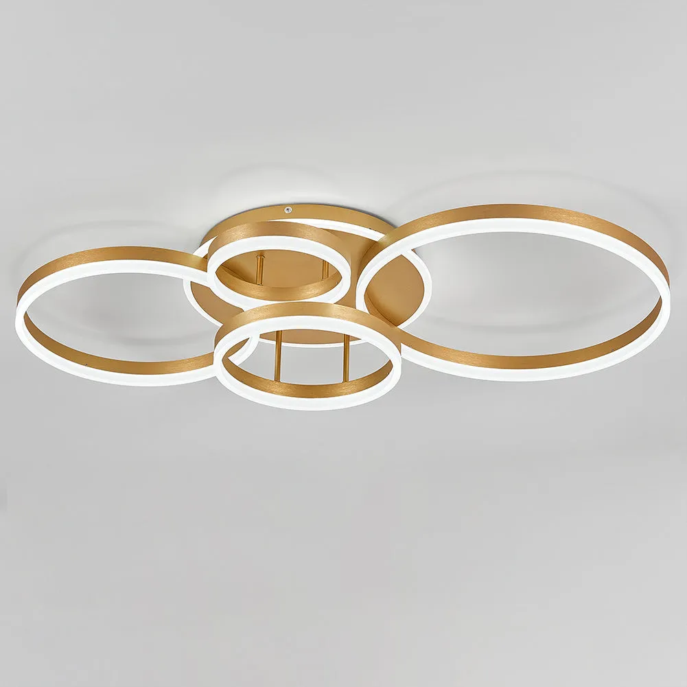 Classic Golden Loops Energy Efficient LED Ceiling Light