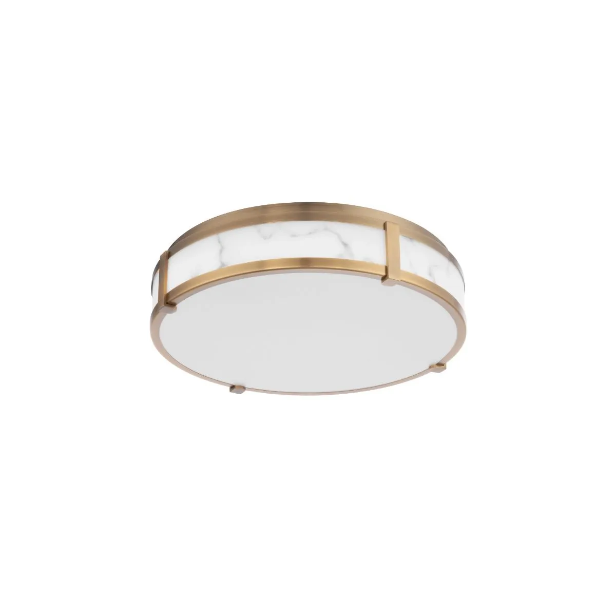 Constantine 18 in. LED Flush Mount Light Brass Finish