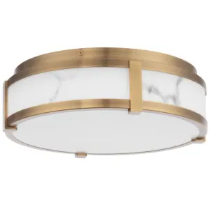 Constantine 18 in. LED Flush Mount Light Brass Finish