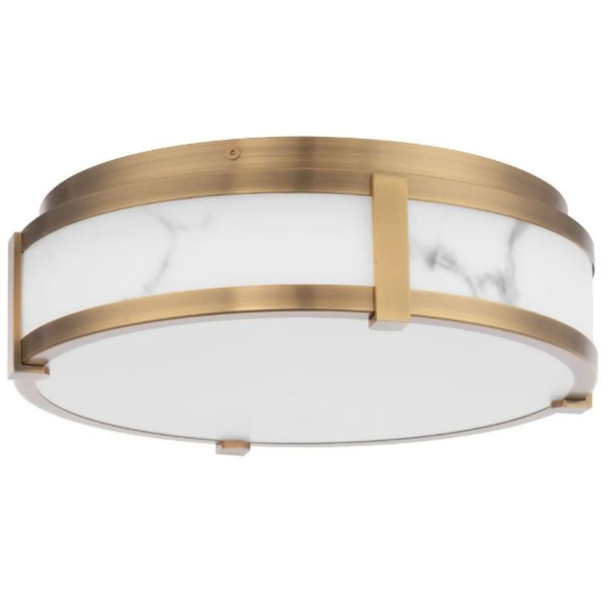 Constantine 18 in. LED Flush Mount Light Brass Finish