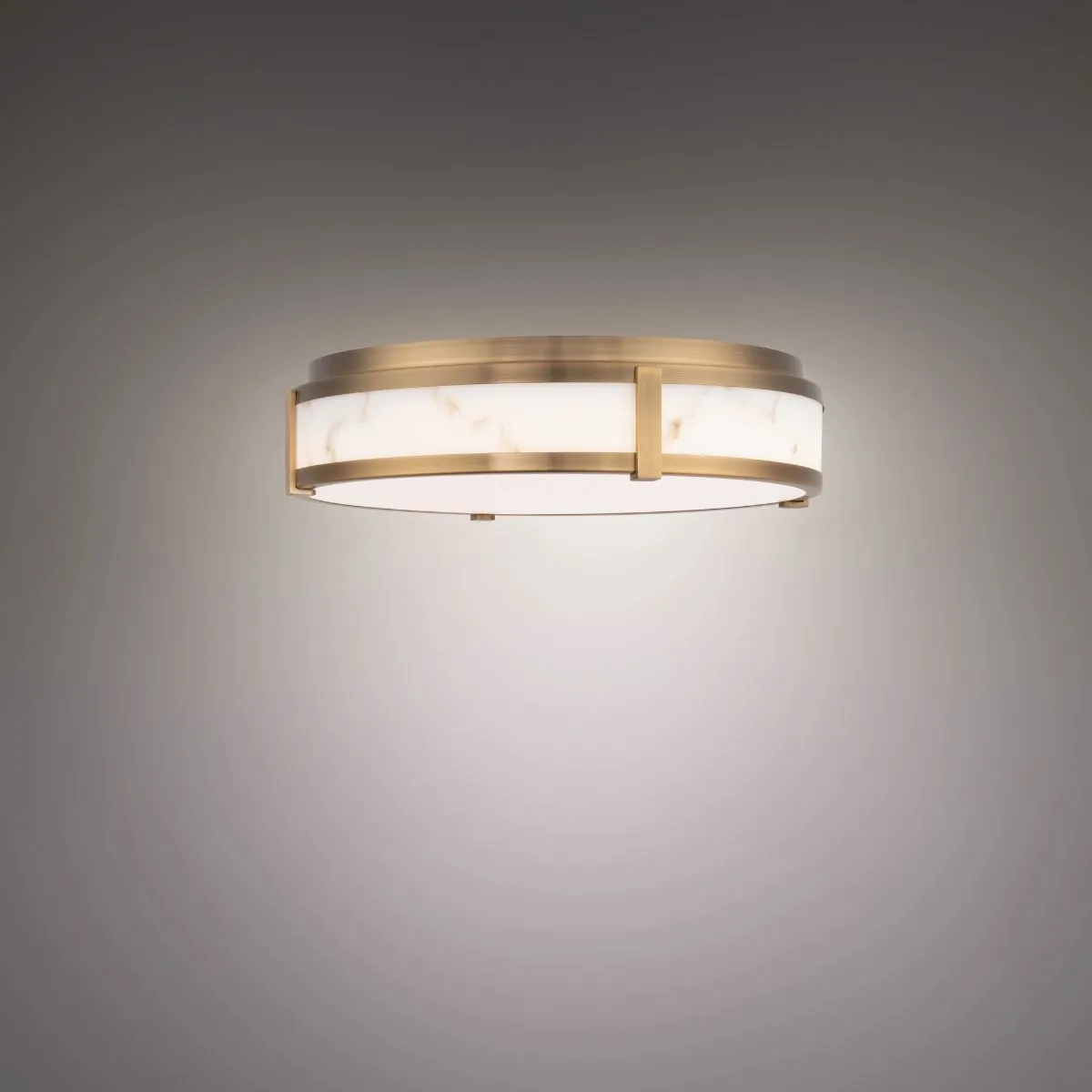 Constantine 18 in. LED Flush Mount Light Brass Finish